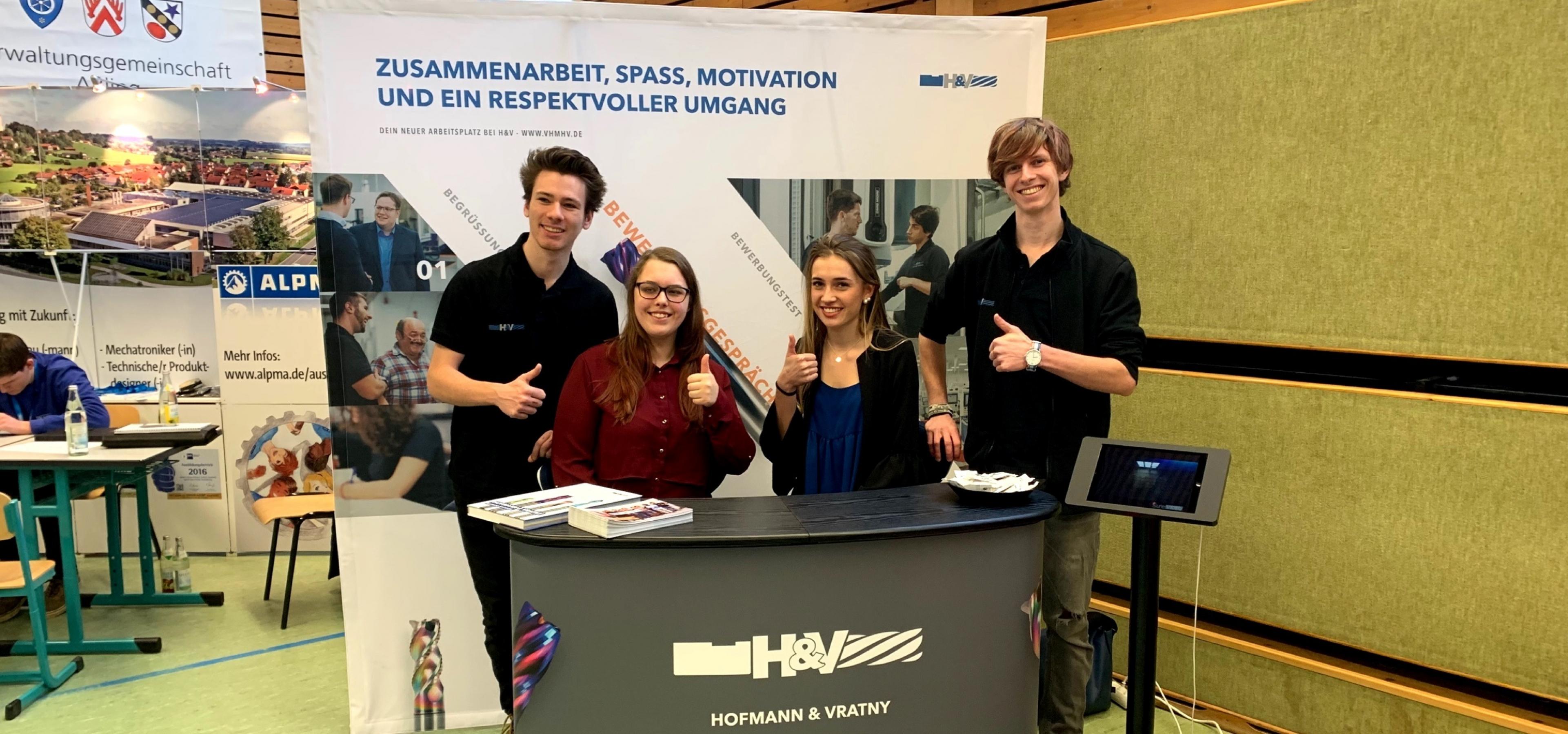 Unsere Azubis auf der Azubi-Messe | Hofmann & Vratny